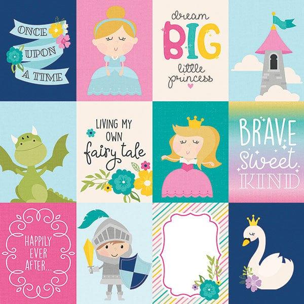 Little Princess Collection 3 x 4 Elements 12 x 12 Double-Sided Scrapbook Paper by Simple Stories - Scrapbook Supply Companies