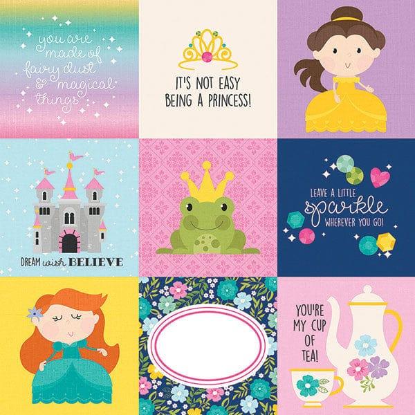 Little Princess Collection 4 x 4 Elements 12 x 12 Double-Sided Scrapbook Paper by Simple Stories - Scrapbook Supply Companies