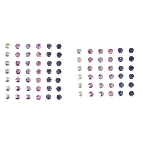 Purple Rain Multicolor 5mm Self-Stick Gems by Darice - Pkg. of 78 - Scrapbook Supply Companies