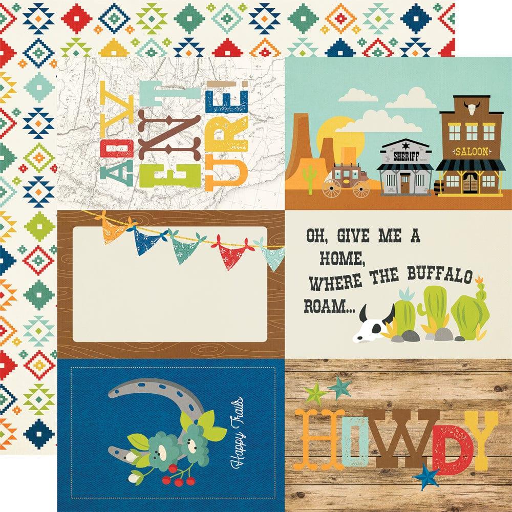Howdy Collection 4x6 Elements 12 x 12 Double-Sided Scrapbook Paper by Simple Stories