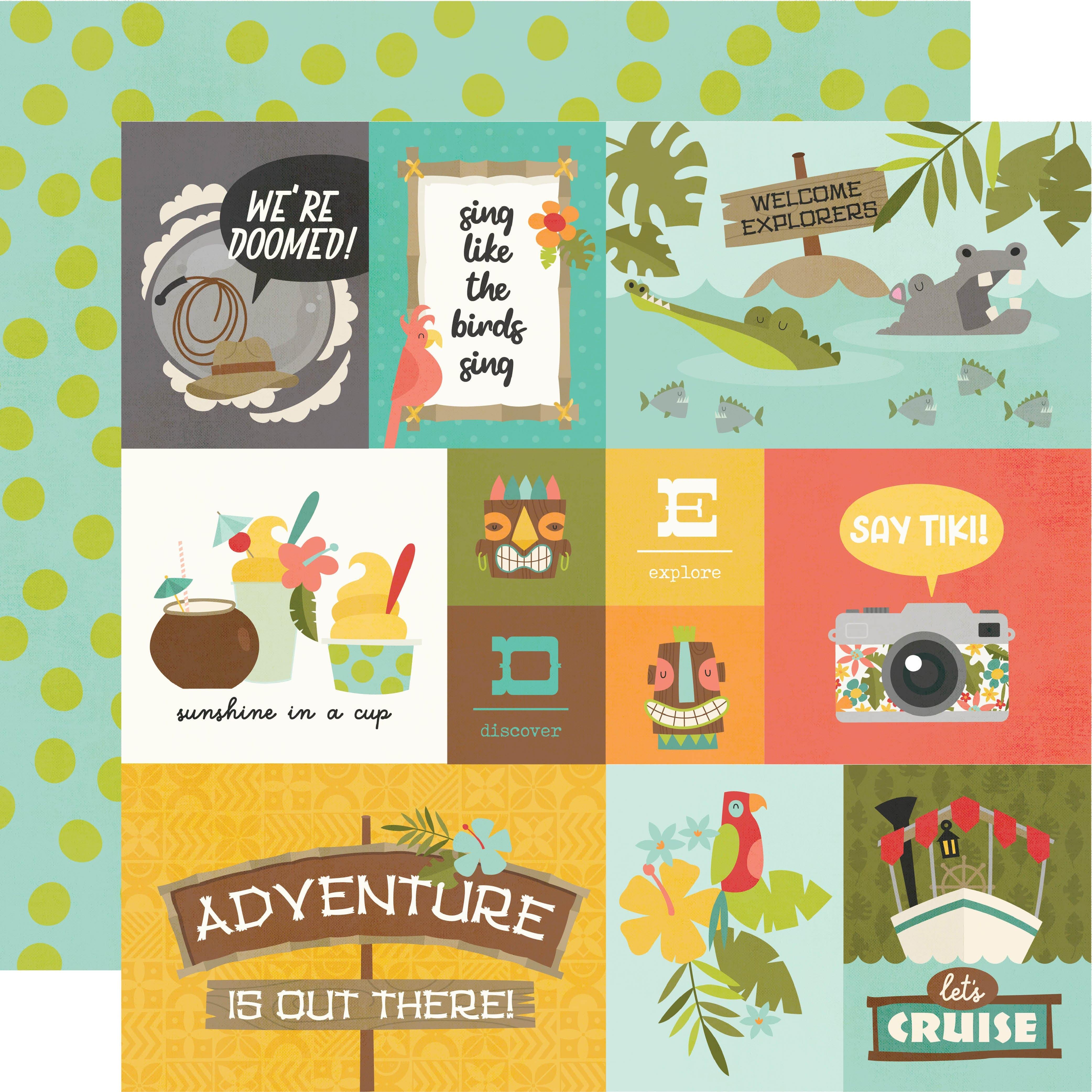 Say Cheese Adventure At The Park Collection Elements 2 12 x 12 Double-Sided Scrapbook Paper by Simple Stories - Scrapbook Supply Companies