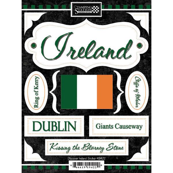 Discover Collection Ireland 6 x 9 Scrapbook Sticker by Scrapbook Customs - Scrapbook Supply Companies
