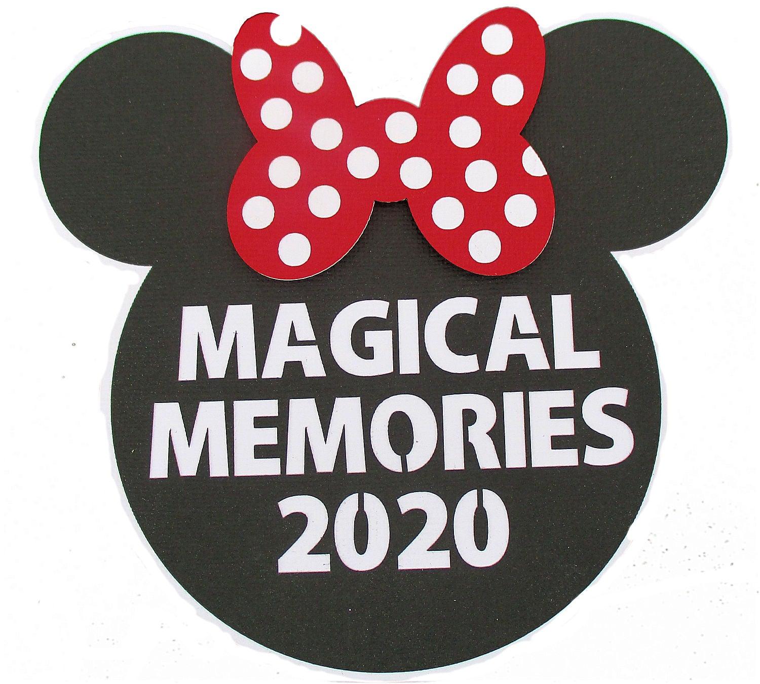 Disneyana Magical Memories 2020 Ears 4 x 4 Laser Cut by SSC Laser Designs