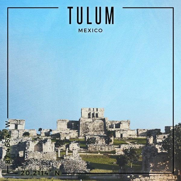 Travel Coordinates Collection Tulum, Mexico 12 x 12 Double-Sided Scrapbook Paper by Scrapbook Customs - Scrapbook Supply Companies