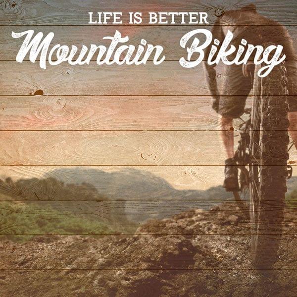 Life Is Better Collection Life Is Better Mountain Biking 12 x 12 Double-Sided Scrapbook Paper by Scrapbook Customs - Scrapbook Supply Companies