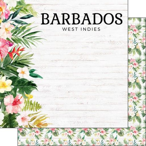 Vacay Collection Barbados Vacation 12 x 12 Double-Sided Scrapbook Paper by Scrapbook Customs - Scrapbook Supply Companies