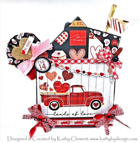 Cupid's Sweetheart Cafe Collection Sweet Sentiments 12 x 12 Double-Sided Scrapbook Paper by Photo Play Paper - Scrapbook Supply Companies