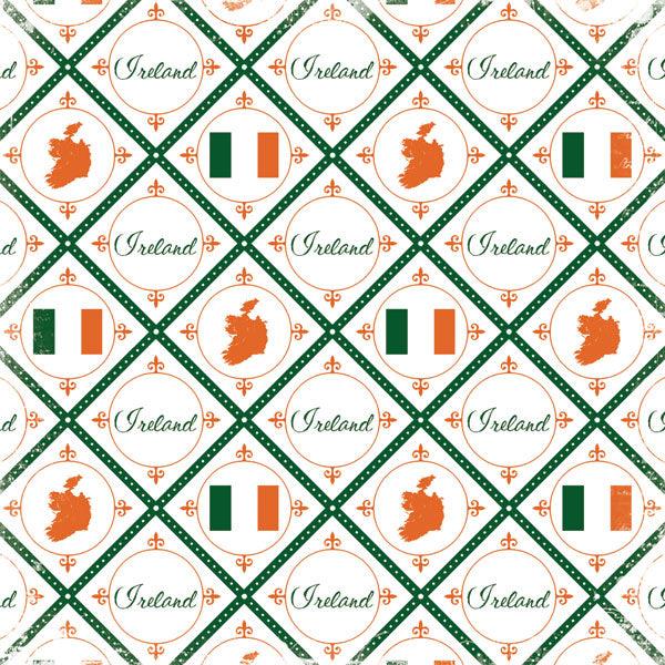 Discover Collection Ireland 12 x 12 Scrapbook Paper by Scrapbook Customs - Scrapbook Supply Companies