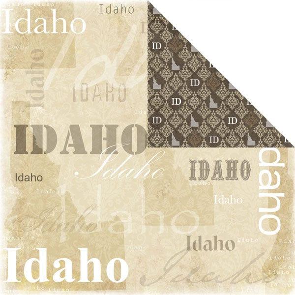 Lovely Travel Collection Idaho 12 x 12 Double-Sided Scrapbook Paper by Scrapbook Customs - Scrapbook Supply Companies