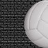 Go Big Sports Collection Volleyball Left 12 x 12 Scrapbook Paper by Scrapbook Customs