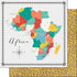 Travel Memories Collection Africa Map 12 x 12 Double-Sided Scrapbook Paper by Scrapbook Customs - Scrapbook Supply Companies