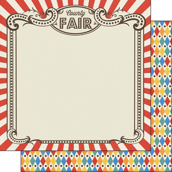 Fair Collection County Fair 12 x 12 Double-Sided Scrapbook Paper by Scrapbook Customs - Scrapbook Supply Companies