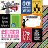 Sports Addict Collection Cheer Life 12 x 12 Double-Sided Scrapbook Paper by Scrapbook Customs