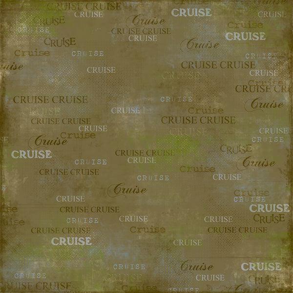Cruise Collection Jungle Cruise Right 12 x 12 Scrapbook Paper by Scrapbook Customs - Scrapbook Supply Companies