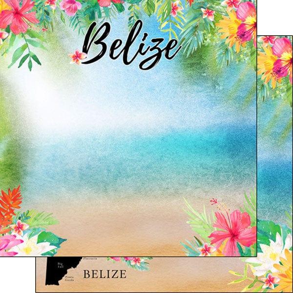 Getaway Collection Belize 12 x 12 Double-Sided Scrapbook Paper by Scrapbook Customs - Scrapbook Supply Companies