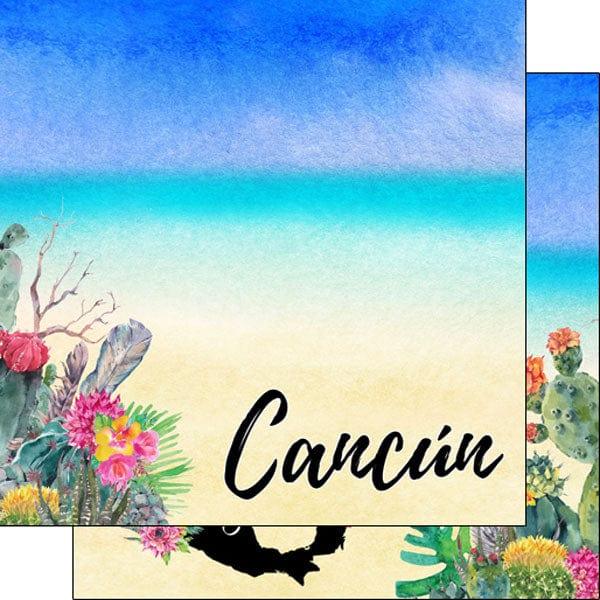 Getaway Collection Cancun 12 x 12 Double-Sided Scrapbook Paper by Scrapbook Customs - Scrapbook Supply Companies