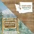 National Park Collection Mount Rainier National Park 12 x 12 Double-Sided Scrapbook Paper by Scrapbook Customs