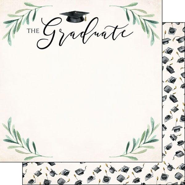 Graduation Day Collection The Graduate 12 x 12 Double-Sided Scrapbook Paper by Scrapbook Customs - Scrapbook Supply Companies