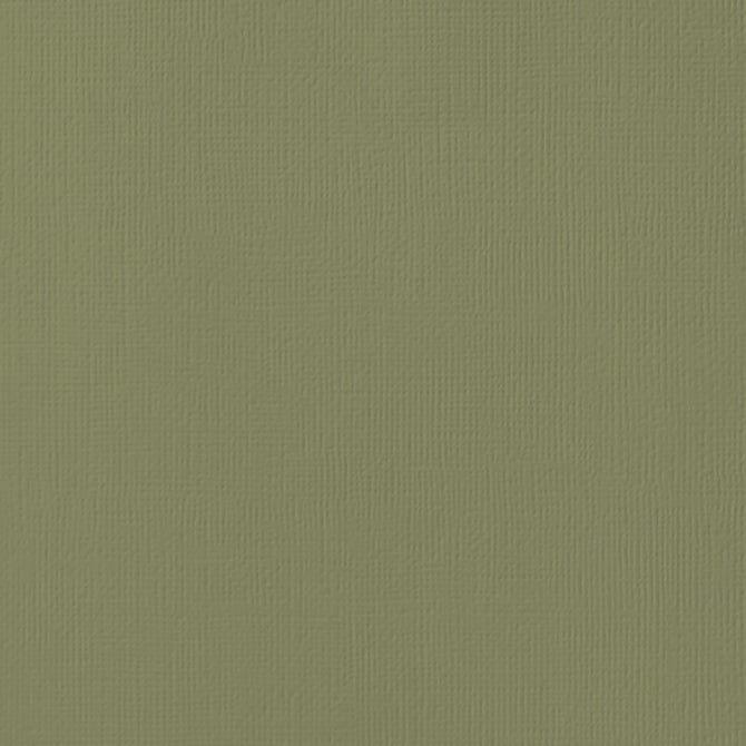 Olive 12 x 12 Textured Cardstock by American Crafts - Scrapbook Supply Companies