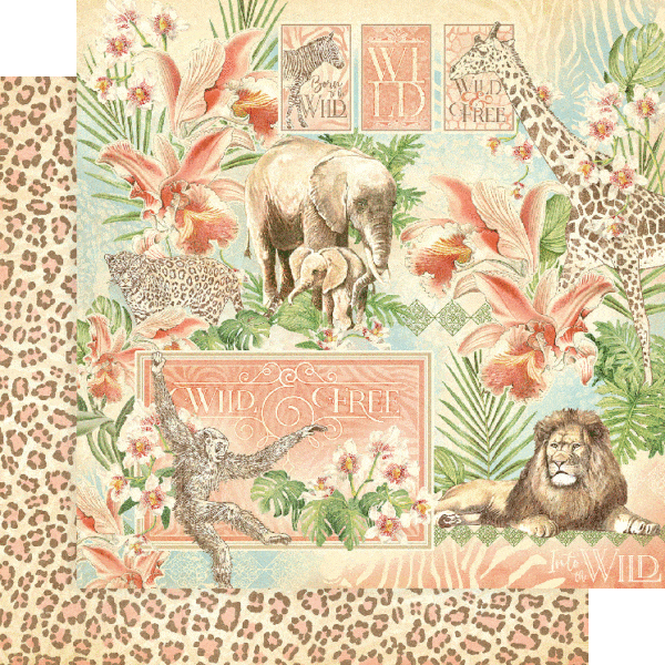 Wild & Free Collection Wild & Free 12 x 12 Double-Sided Scrapbook Paper by Graphic 45 - Scrapbook Supply Companies
