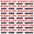 Female Wrestling Collection Wrestling Words 12 x 12 Double-Sided Scrapbook Paper by SSC Designs - Scrapbook Supply Companies