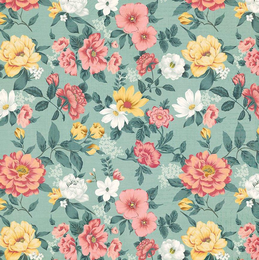 Hello Lovely Collection Lovely Floral 12 x 12 Double-Sided Scrapbook Paper by Photo Play Paper - Scrapbook Supply Companies