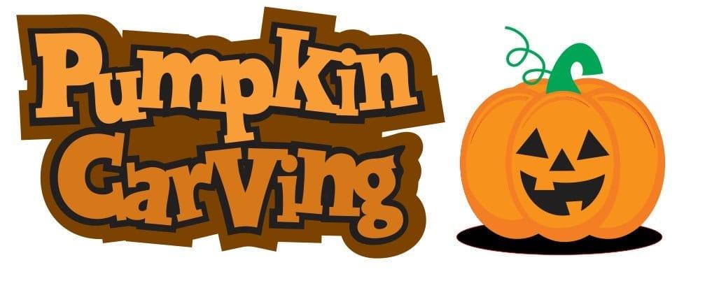 Pumpkin Carving 2.5 x 8 Title & Halloween Jack-O-Lantern 2-Piece Set Fully-Assembled Laser Cut Scrapbook Embellishment by SSC Laser Designs