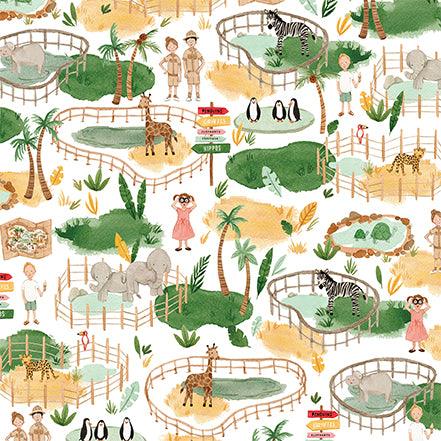 Animal Kingdom Collection Multi Journaling Cards 12 x 12 Double-Sided Scrapbook Paper by Echo Park Paper - Scrapbook Supply Companies