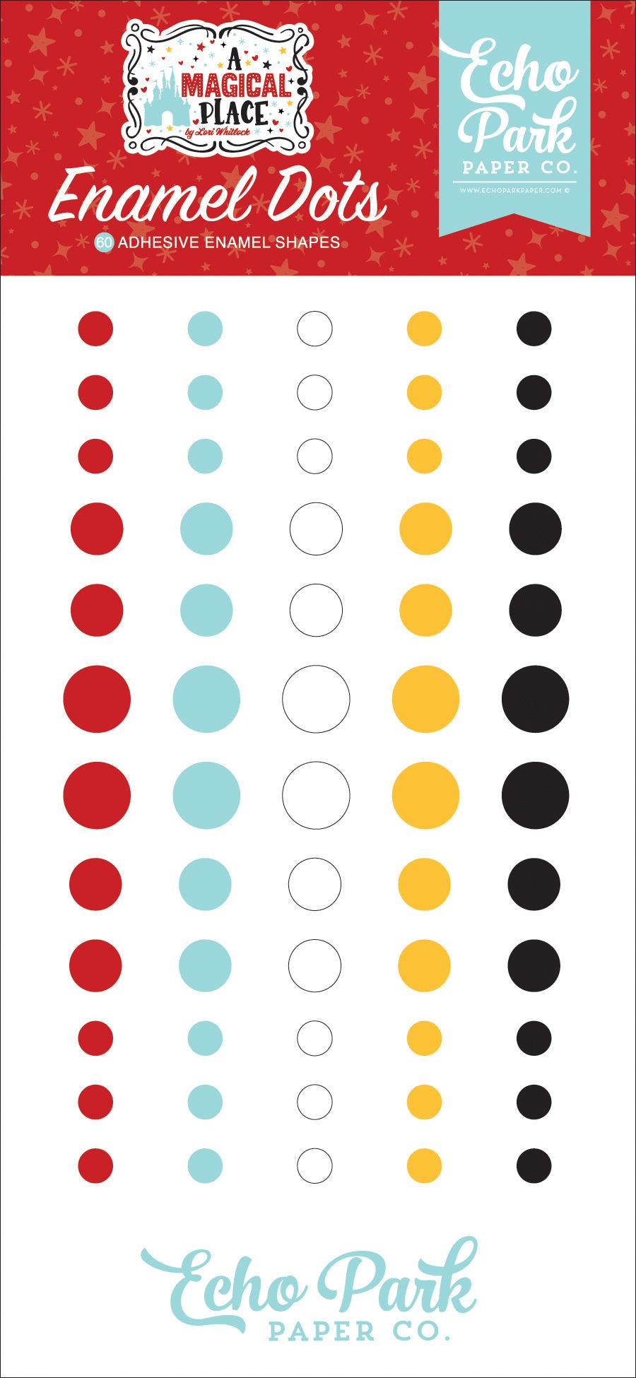 A Magical Place Collection 3 x 6 Self-Adhesive Enamel Dots Scrapbook Embellishments by Echo Park Paper - Scrapbook Supply Companies