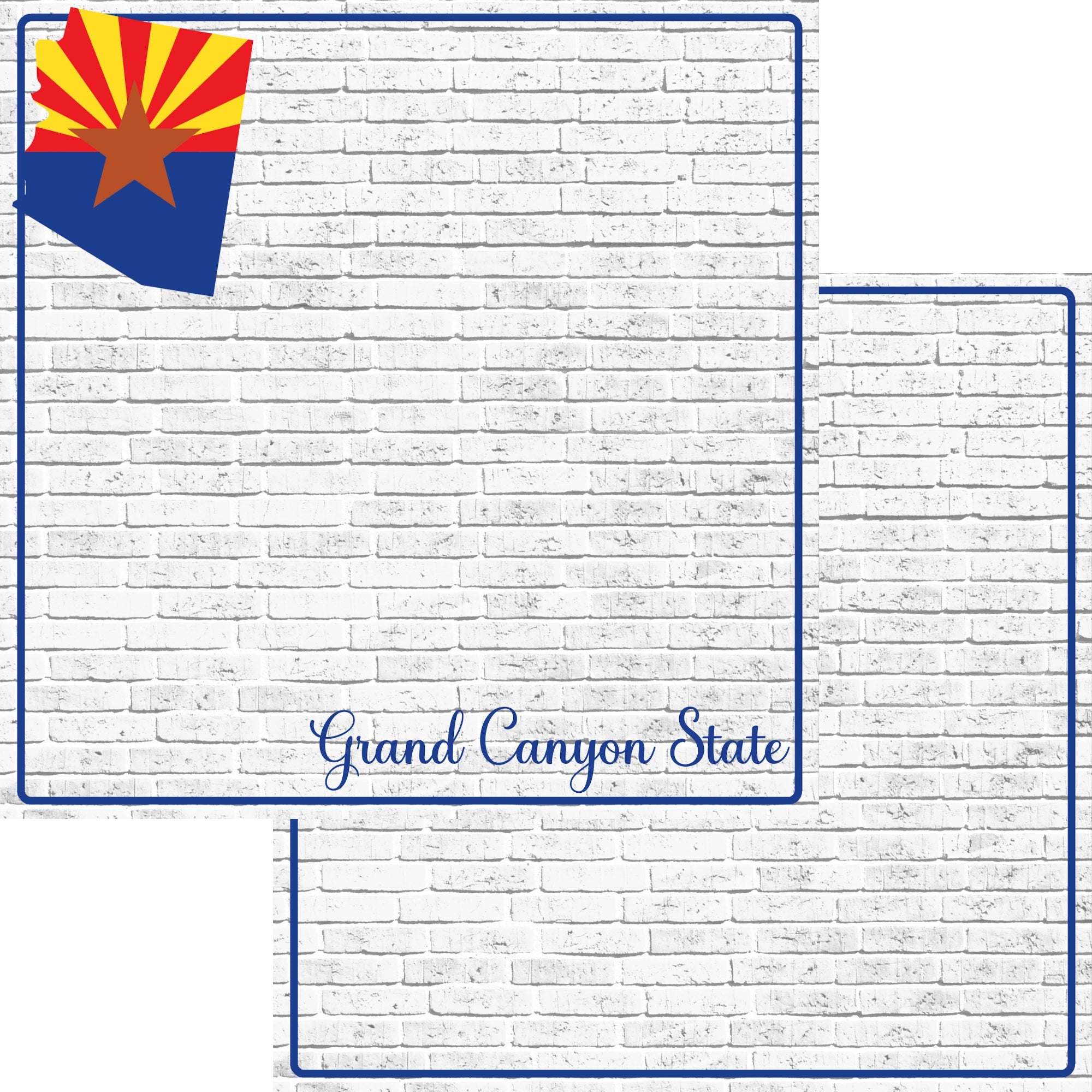 Fifty States Collection Arizona 12 x 12 Double-Sided Scrapbook Paper by SSC Designs