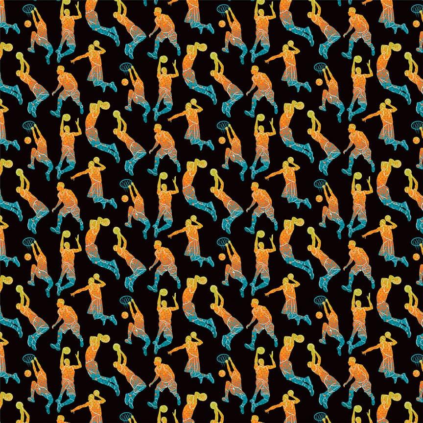 MVP Basketball Collection Cut Aparts Boy12 x 12 Double-Sided Scrapbook Paper by Photo Play Paper - Scrapbook Supply Companies