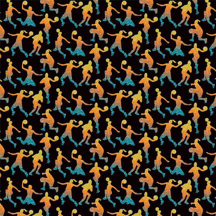 MVP Basketball Collection Cut Aparts Girl 12 x 12 Double-Sided Scrapbook Paper by Photo Play Paper - Scrapbook Supply Companies