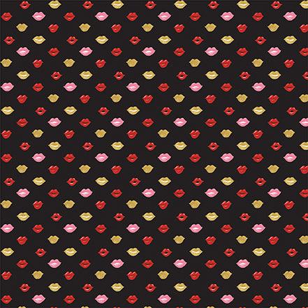 Be My Valentine Collection Love Stamps 12 x 12 Double-Sided Scrapbook Paper by Echo Park Paper - Scrapbook Supply Companies