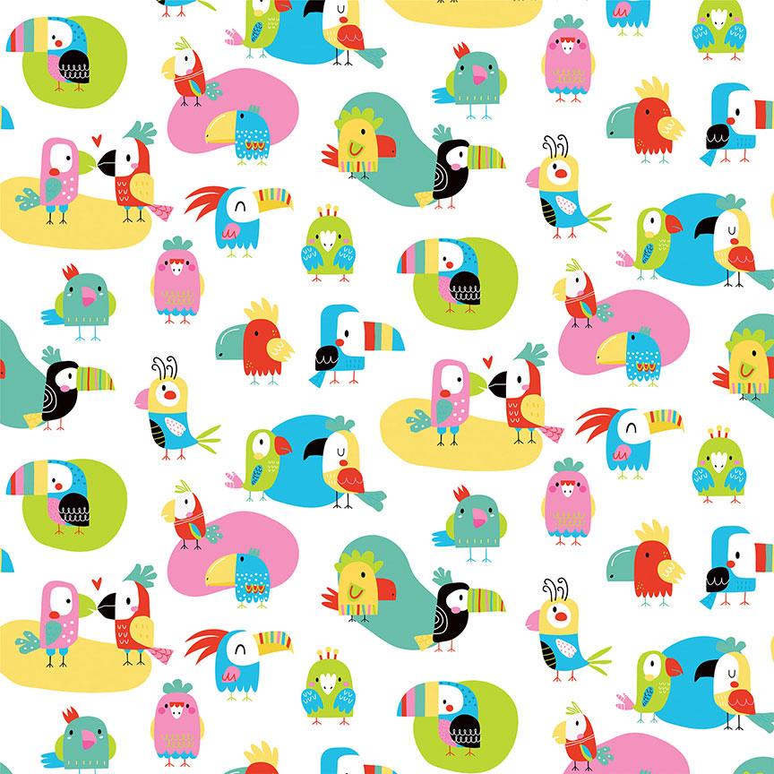 Birds Of A Feather Collection Flock 12 x 12 Double-Sided Scrapbook Paper by Photo Play Paper - Scrapbook Supply Companies