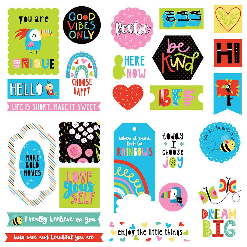 Birds Of A Feather Collection 5 x 5 Die Cut Scrapbook Embellishments by Photo Play Paper - Scrapbook Supply Companies