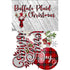 Buffalo Plaid Christmas Mini Collection Ephemera Laser Cut Scrapbook Embellishments by SSC Designs