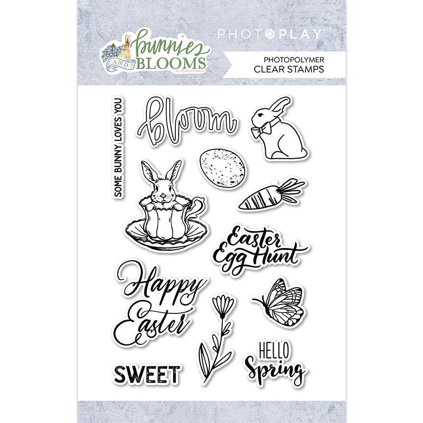 Bunnies and Blooms Collection Photopolymer Clear Stamp Set by Photo Play Paper