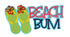Beach Bum 4 x 7 Laser Cut Scrapbook Embellishments by SSC Laser Designs