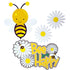 Bee Happy 6 x 8 Laser Die Cut Scrapbook Embellishment by SSC Laser Designs