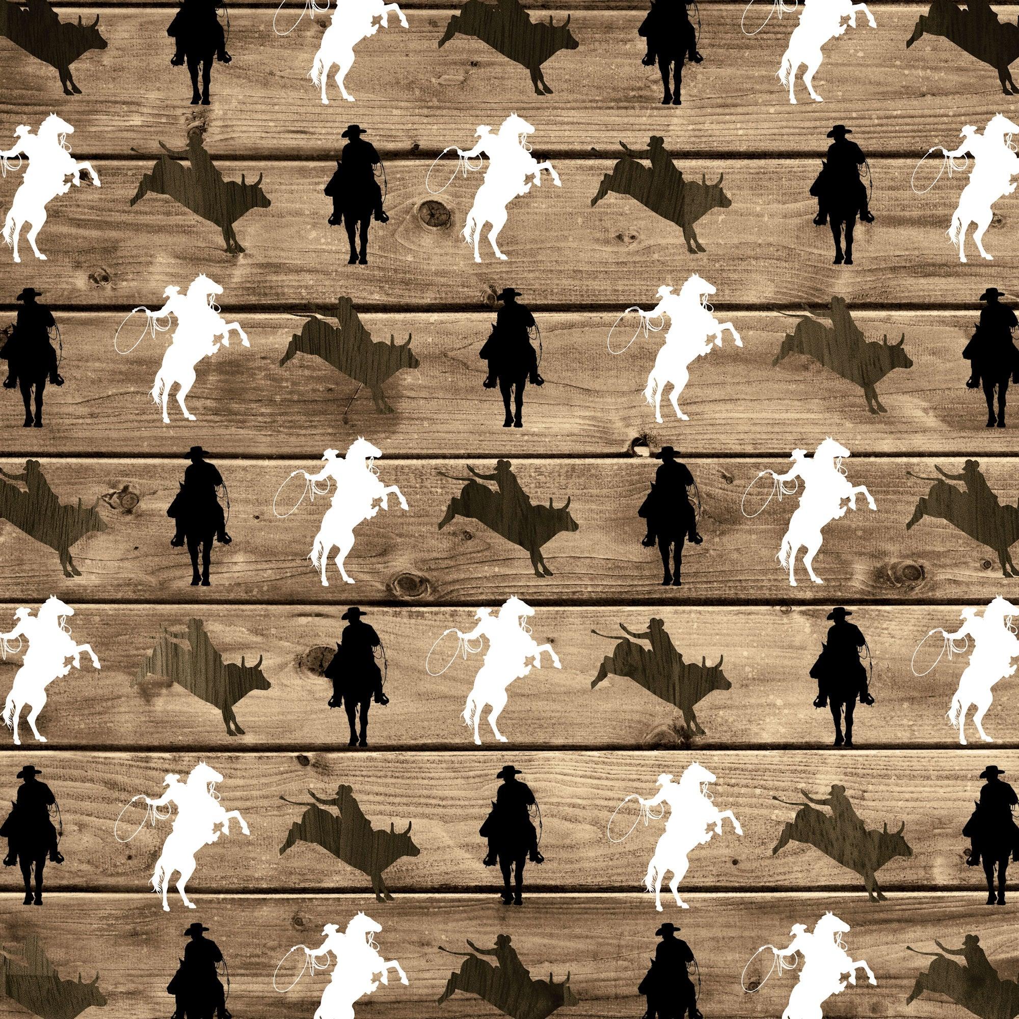 Cowboys Collection Cowboy Up 12 x 12 Double-Sided Scrapbook Paper by SSC Designs