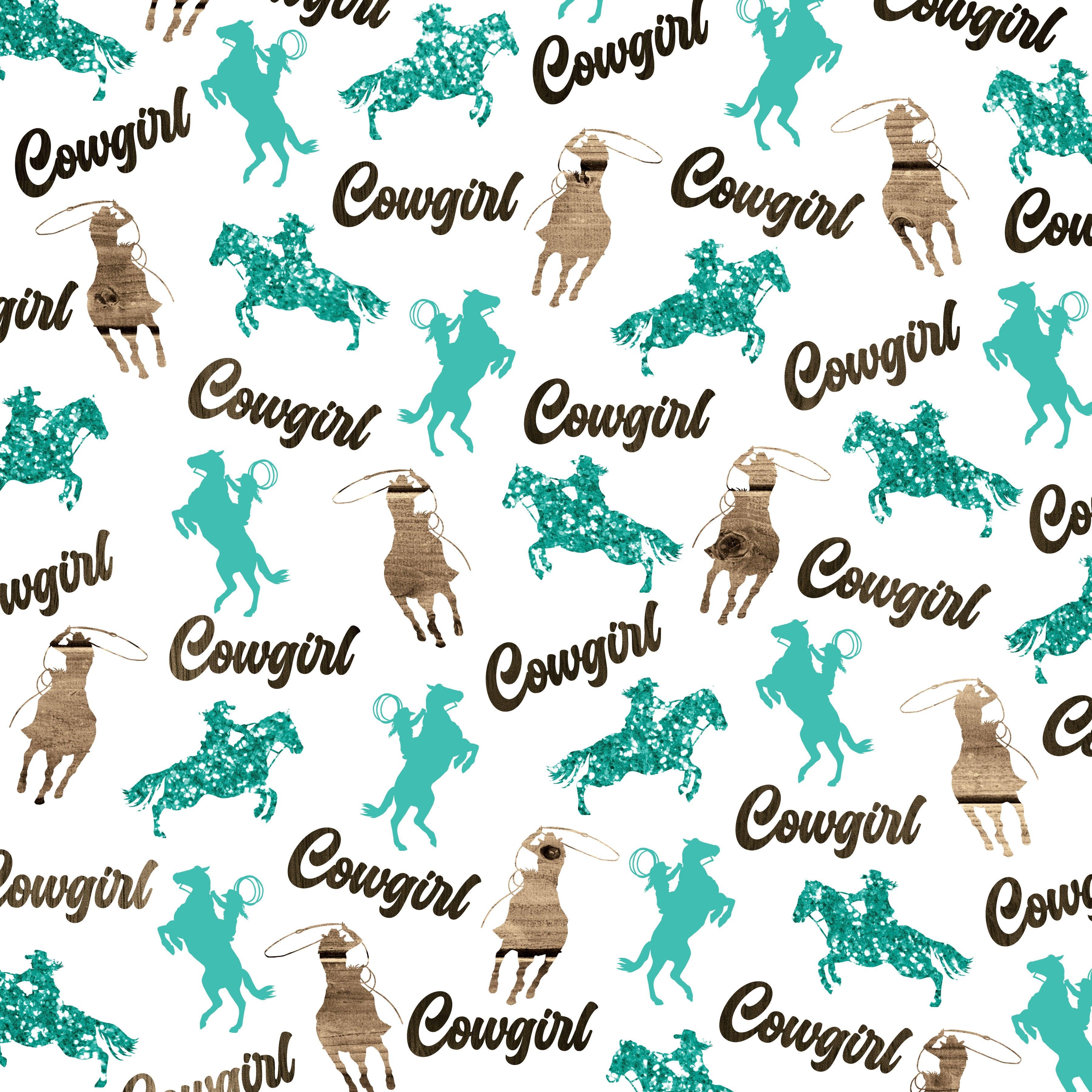Cowgirls Collection Cowgirl 12 x 12 Double-Sided Scrapbook Paper by SSC Designs