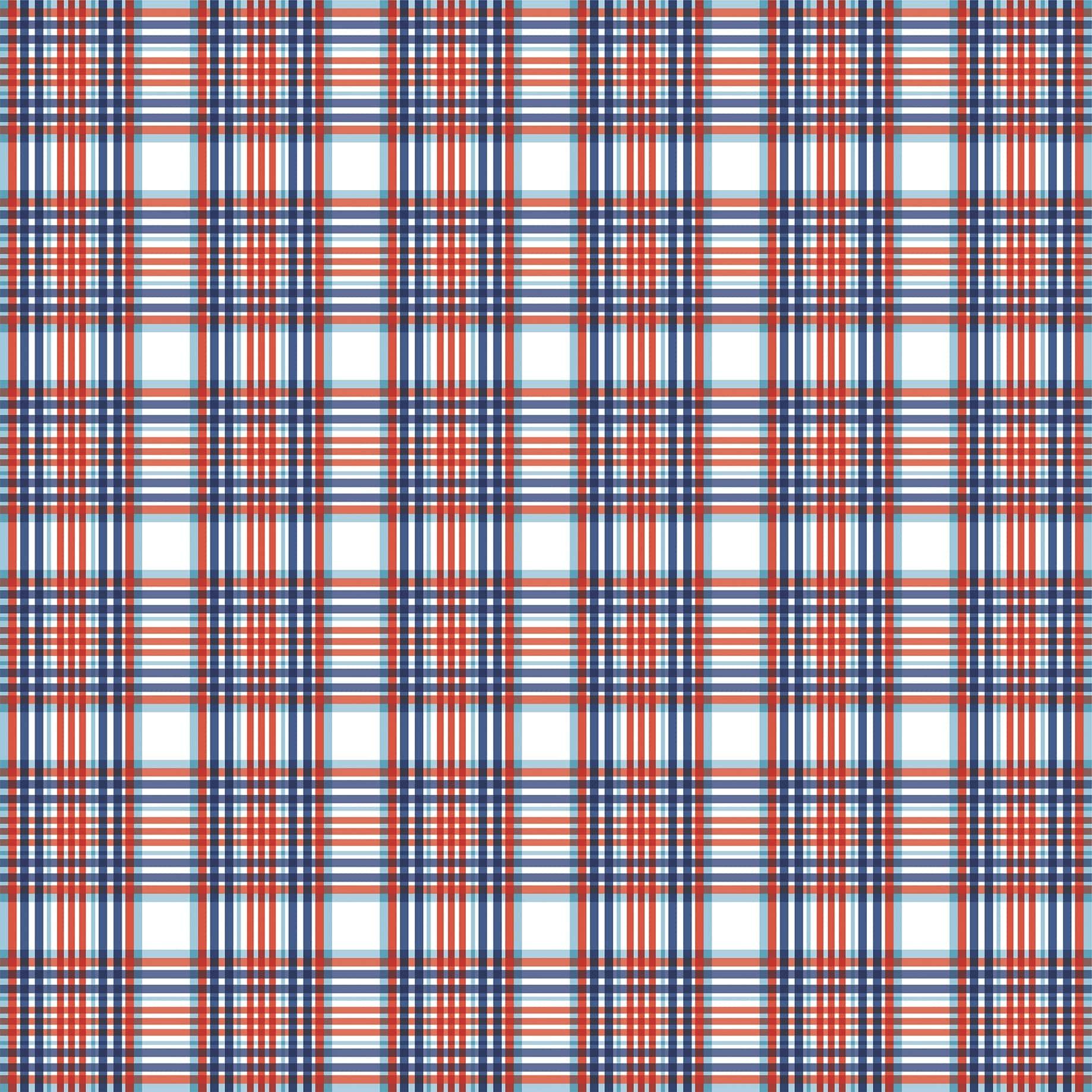 God Bless America Collection Border Strips 12 x 12 Double-Sided Scrapbook Paper by Carta Bella - Scrapbook Supply Companies