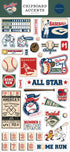 Home Run Collection 6 x 12 Scrapbook Chipboard Accents by Carta Bella