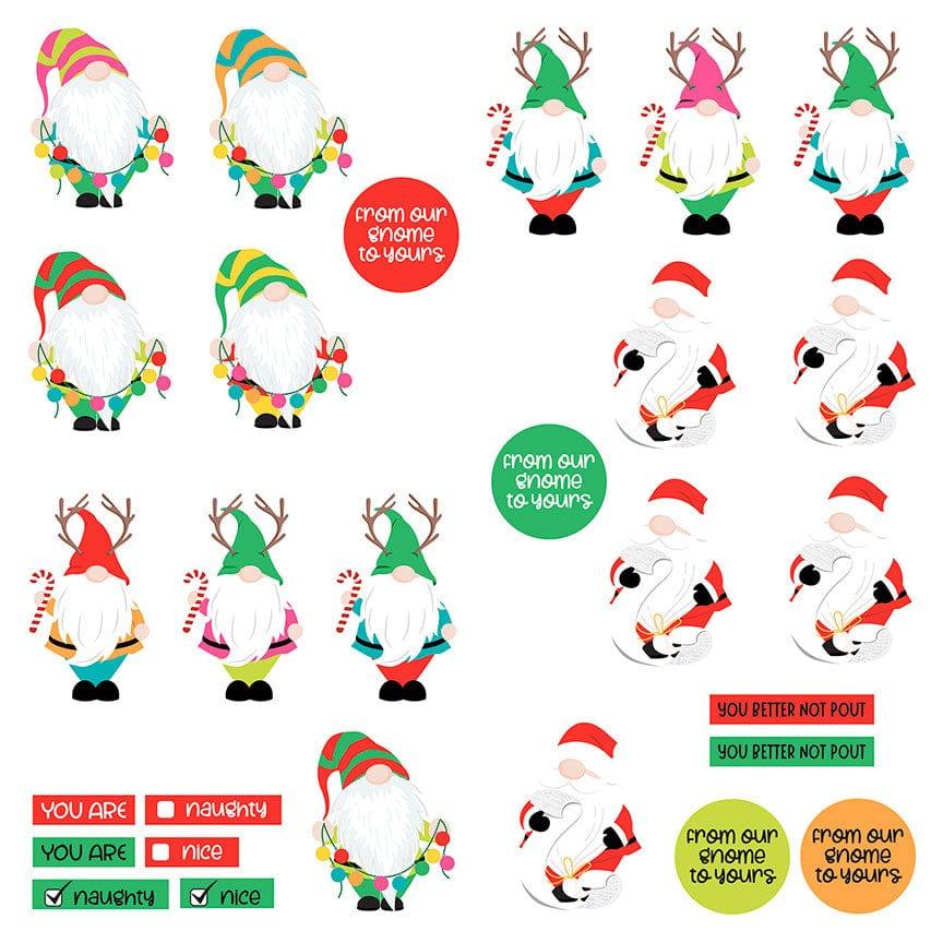 Tulla & Norbert's Christmas Party Collection Gnomies 12 x 12 Coordinating Dies Paper by Photo Play Paper