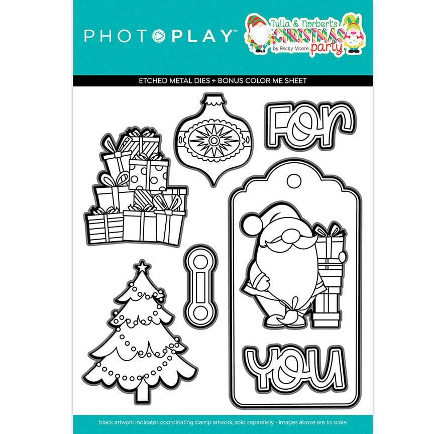 Tulla & Norbert's Christmas Party Collection Christmas Morning Etched Metal Dies by Photo Play Paper