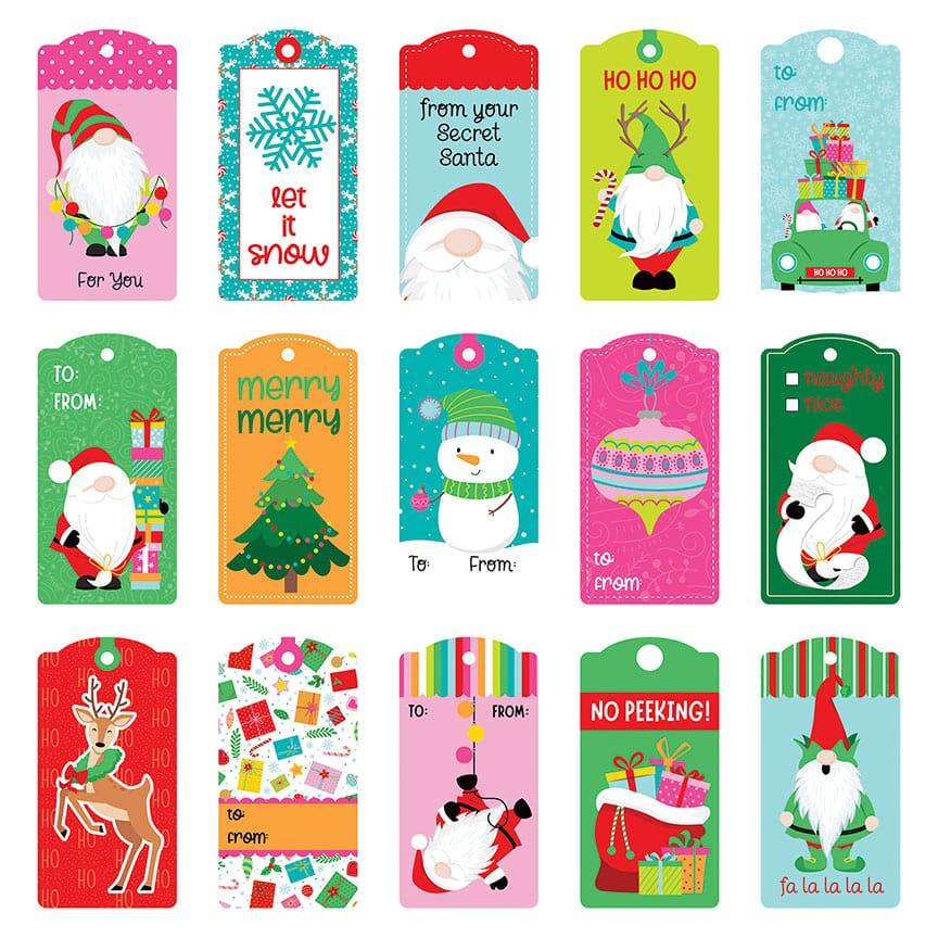 Tulla & Norbert's Christmas Party Collection Tag Dies 12 x 12 Coordinating Paper by Photo Play Paper - Scrapbook Supply Companies