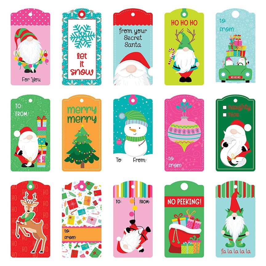 Tulla & Norbert's Christmas Party Collection Tag Dies 12 x 12 Coordinating Paper by Photo Play Paper