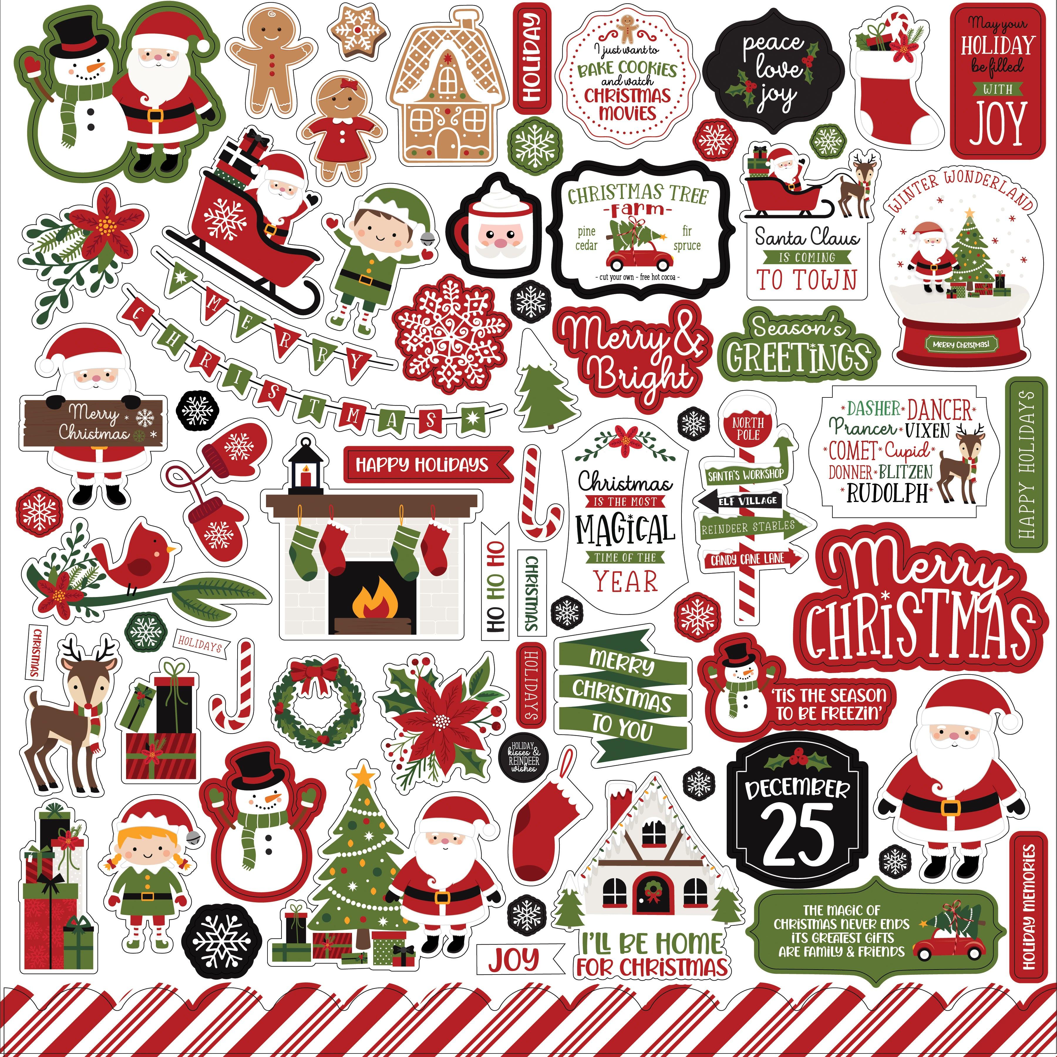 Christmas Magic Collection Christmas Magic Element Sticker by Echo Park Paper - Scrapbook Supply Companies