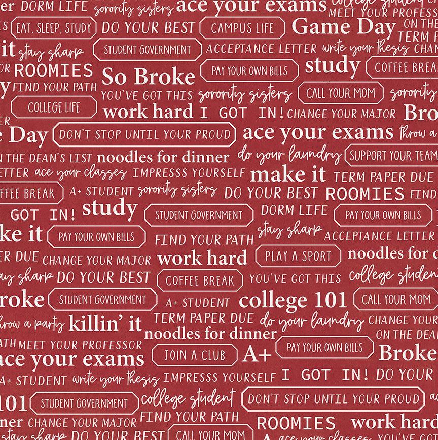 Campus Life Collection Core Classes 12 x 12 Double-Sided Scrapbook Paper by Photo Play Paper - Scrapbook Supply Companies