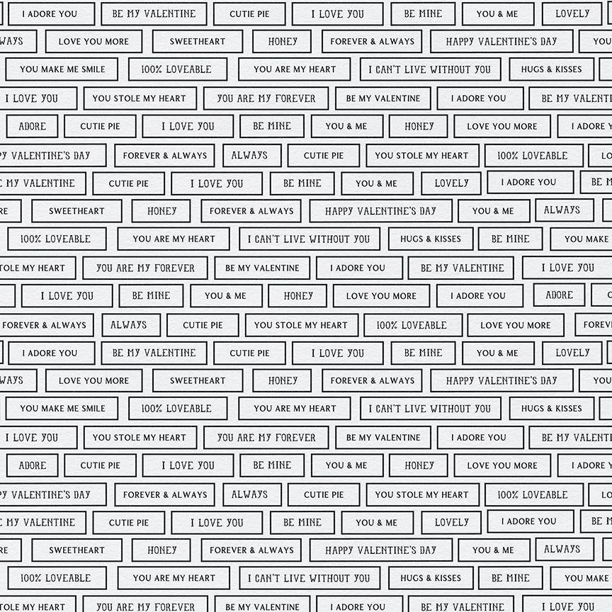 Cupid's Sweetheart Cafe Collection Sweet Sentiments 12 x 12 Double-Sided Scrapbook Paper by Photo Play Paper - Scrapbook Supply Companies